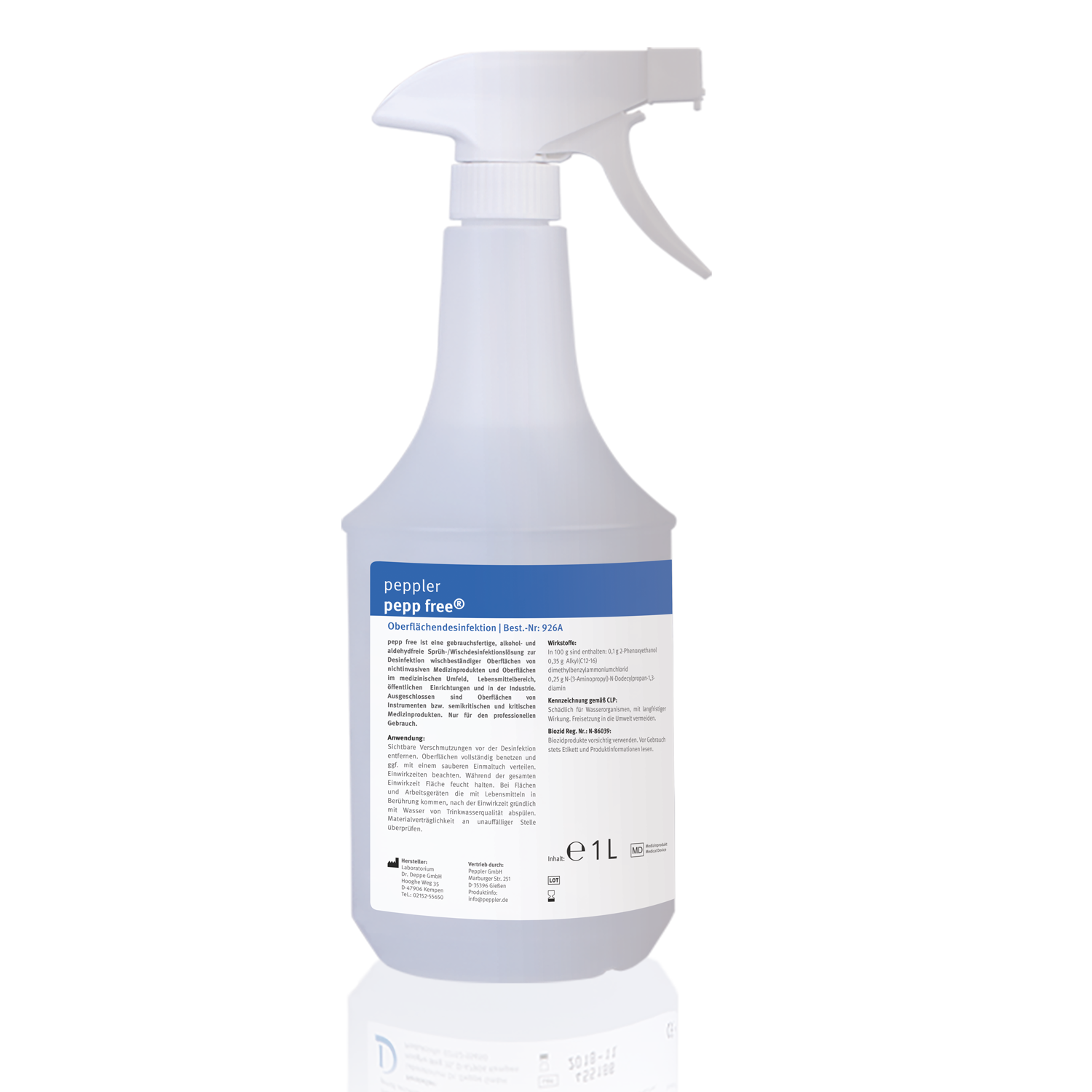 alkoholfreie Sprühdesinfektion