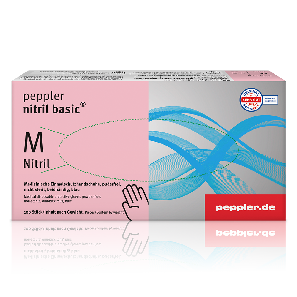 Primärverpackung Nitrilhandschuh basic blau